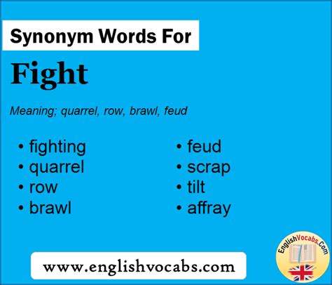 Use filters to view other words, we have 55 <strong>synonyms</strong> for <strong>fight</strong> against. . Synonyms to fight